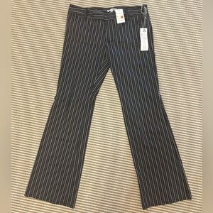 Nanette Lepore Black Pinstripe Trousers